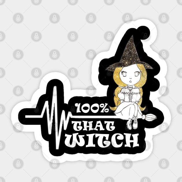 I AM THAT WITCH Sticker by loulousworld